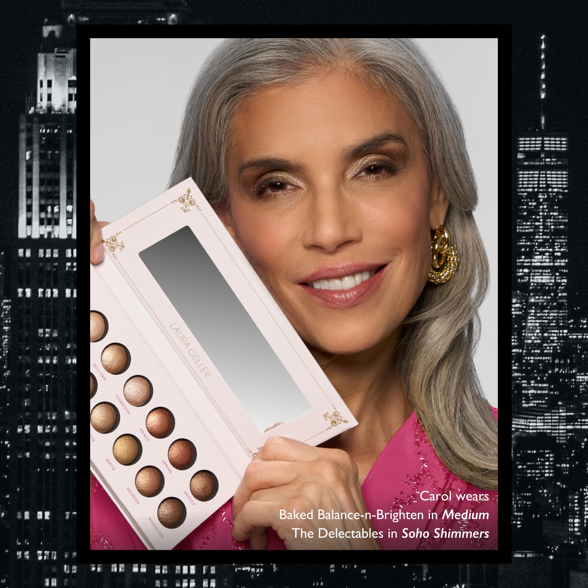 LAURA GELLER NEW YORK Delectables Soho Shimmers: textura cremosa con mínima caída.