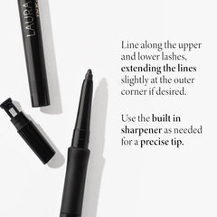 Delineador gel con afilador integrado para precisión constante de Laura Geller New York.