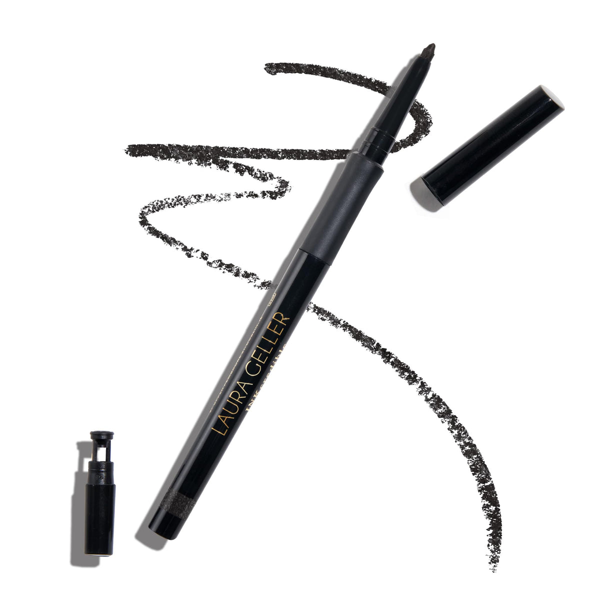 Delineador gel Inkcredible de Laura Geller New York en tono Despues de la Medianoche para un delineado duradero.