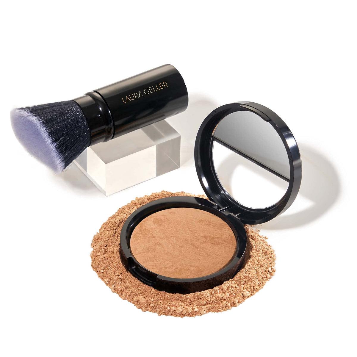 Laura Geller New York empaque de fundación Balance-n-Brighten para almacenamiento cómodo