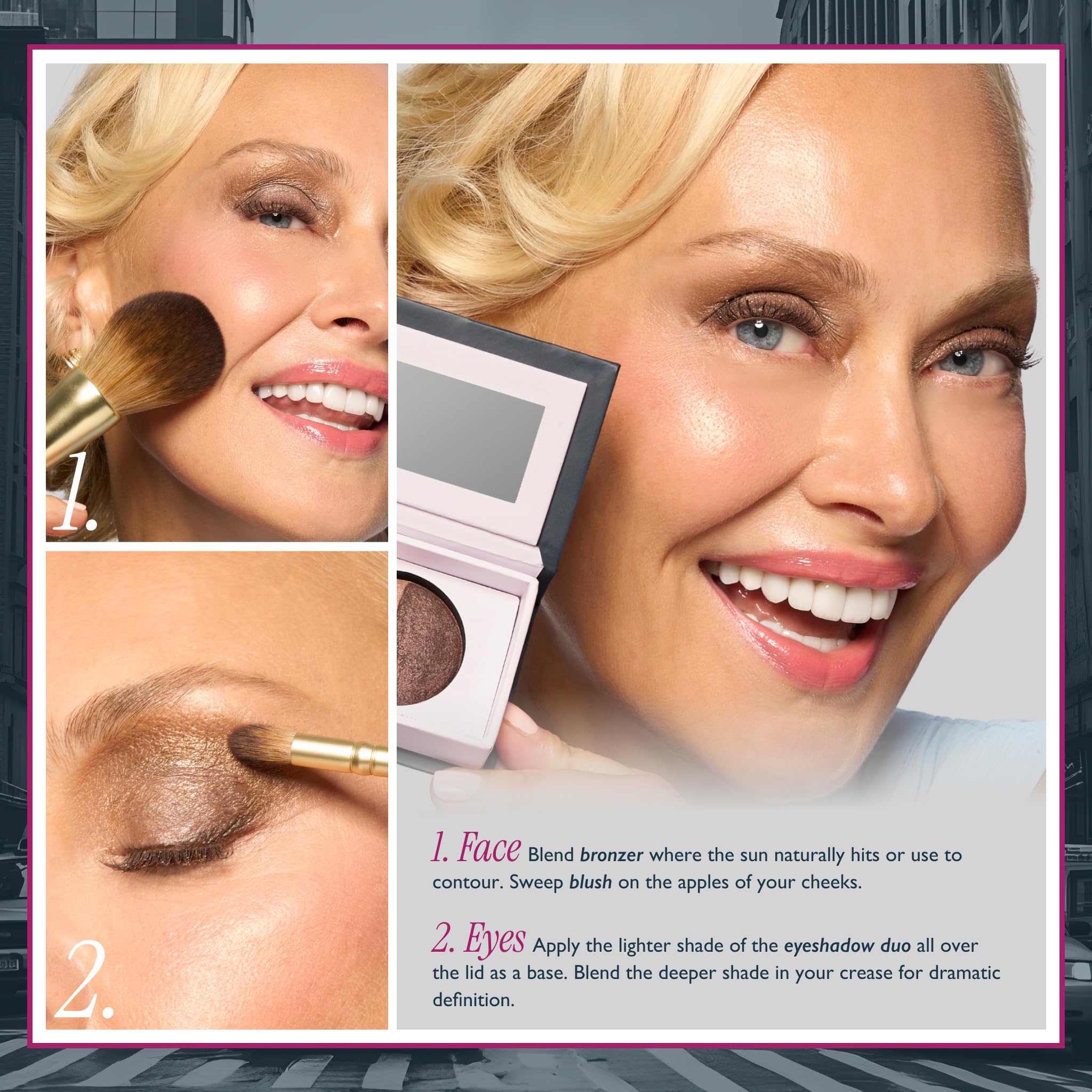 Empaque de maquillaje compacto de Laura Geller New York para viajar