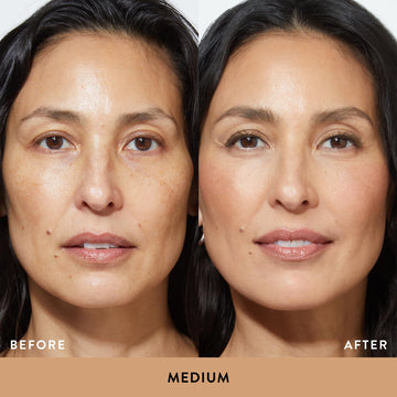 Laura Geller New York fundación con suero SPF50 tono medio