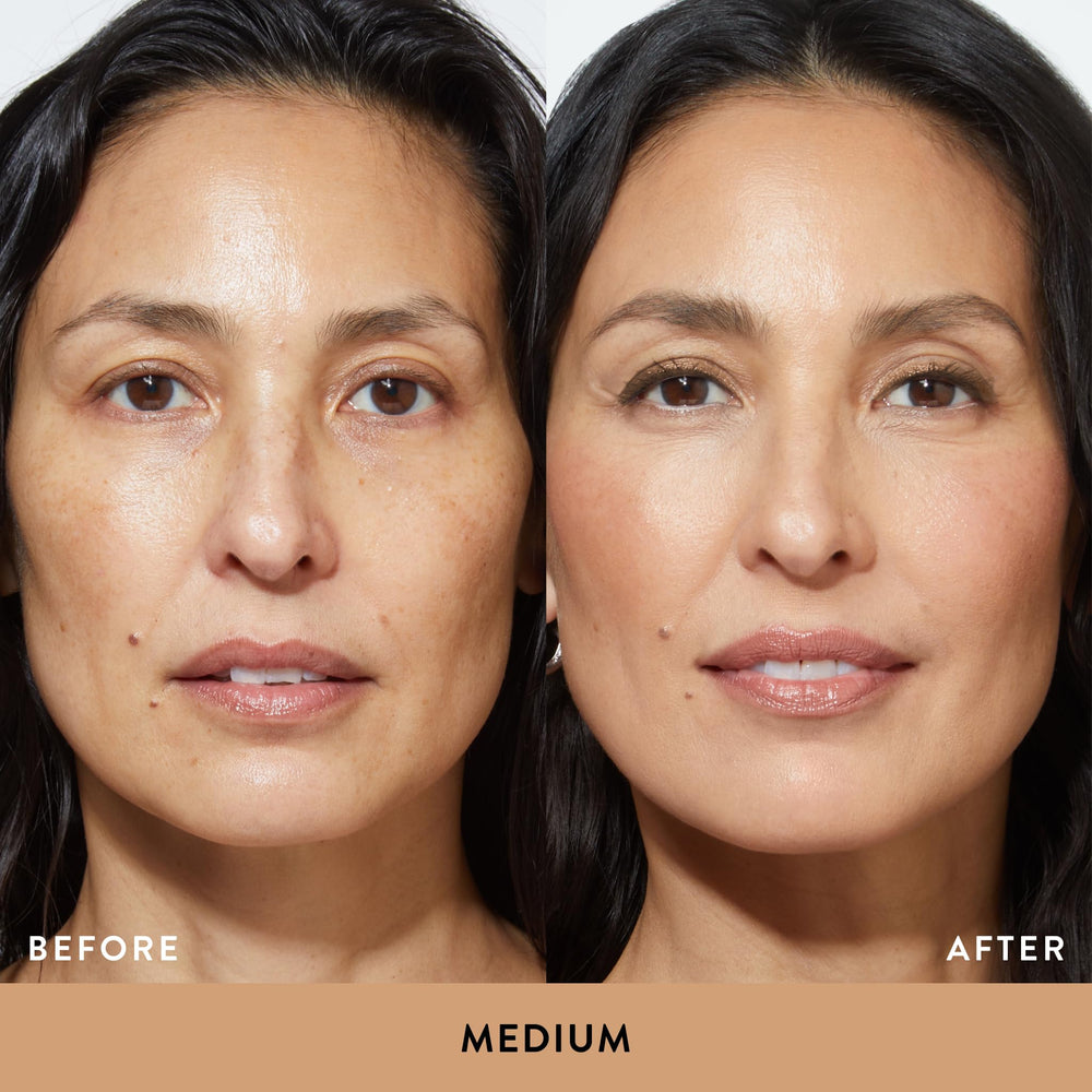 Laura Geller New York fundación con suero SPF50 tono medio
