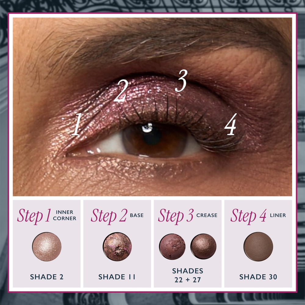 LAURA GELLER NEW YORK Holiday 2025 Conjunto de 4 brochas para ojos para aplicación precisa.
