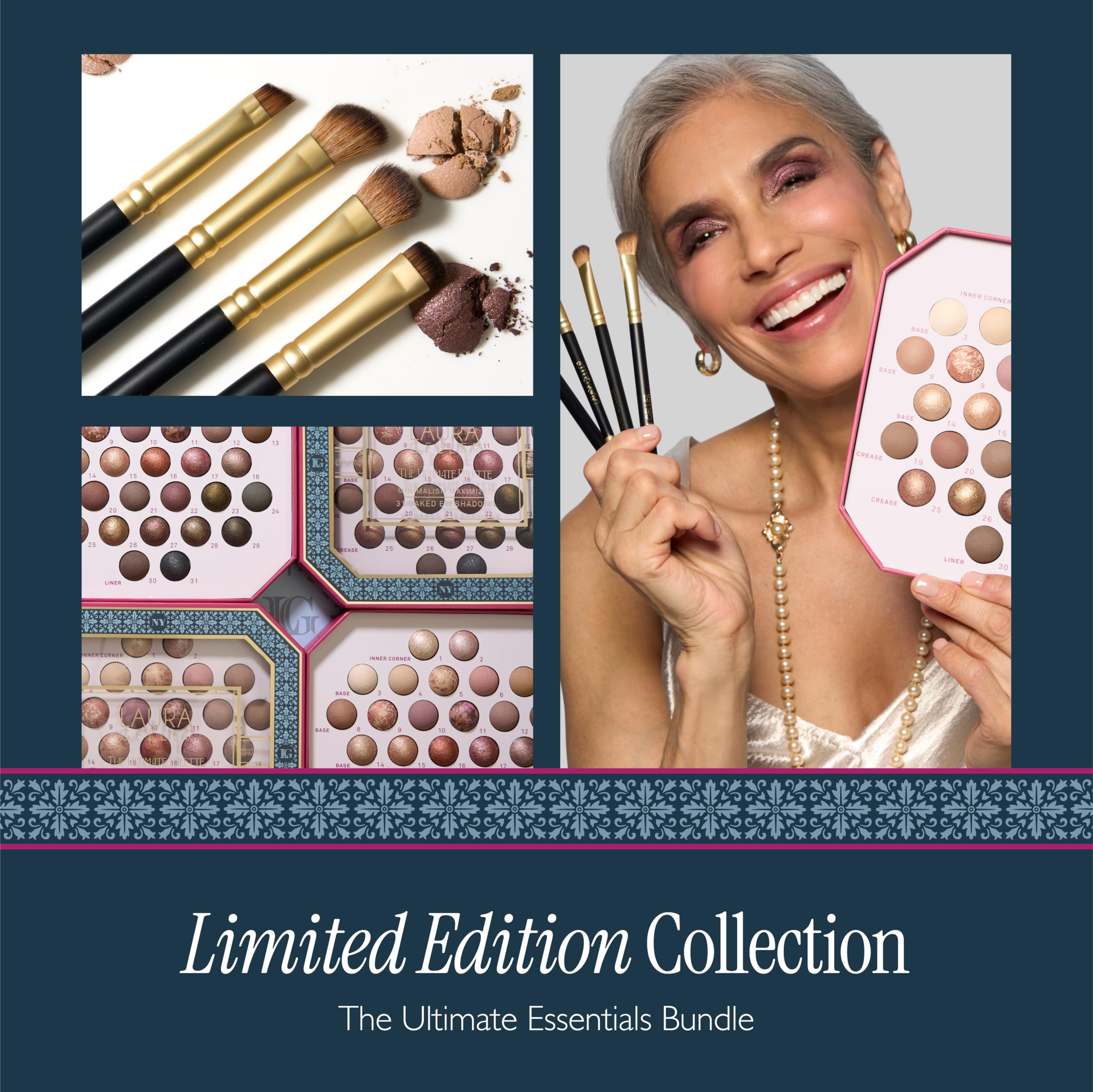 LAURA GELLER NEW YORK Holiday 2025 Tonos neutros y vibrantes para looks diarios.