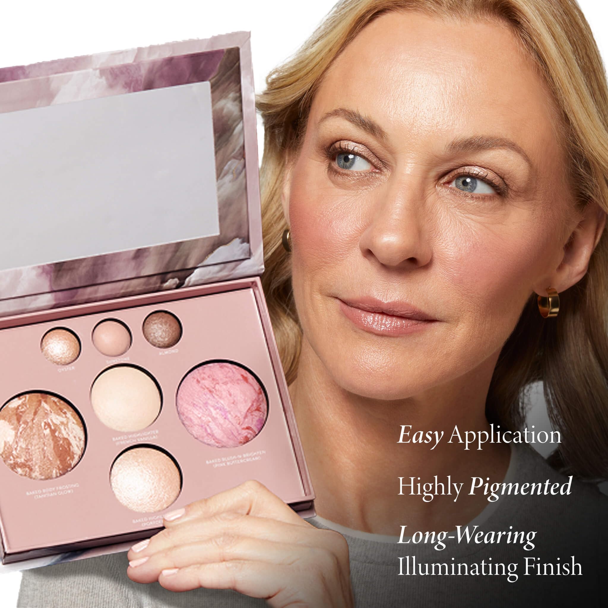 Rubor horneado para color fresco con Laura Geller New York.