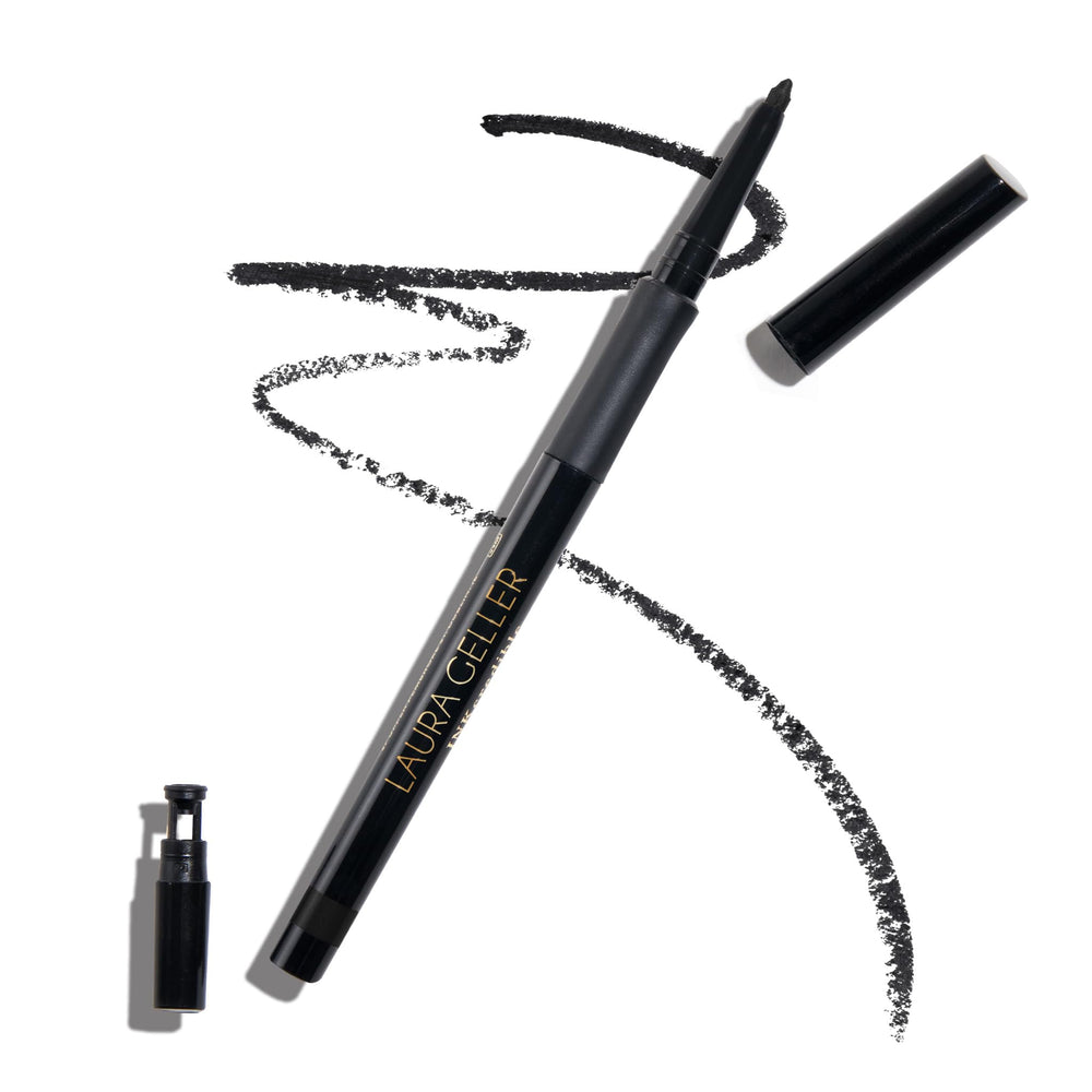 Laura Geller New York INKCredible Gel Eyeliner Blackbird con afilador integrado para precisión