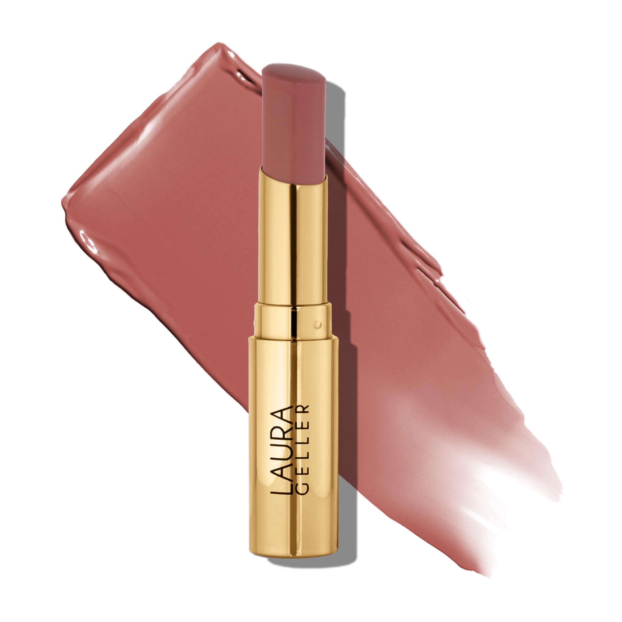 Laura Geller New York Jelly Balm muestra textura acogedora para labios hidratados.