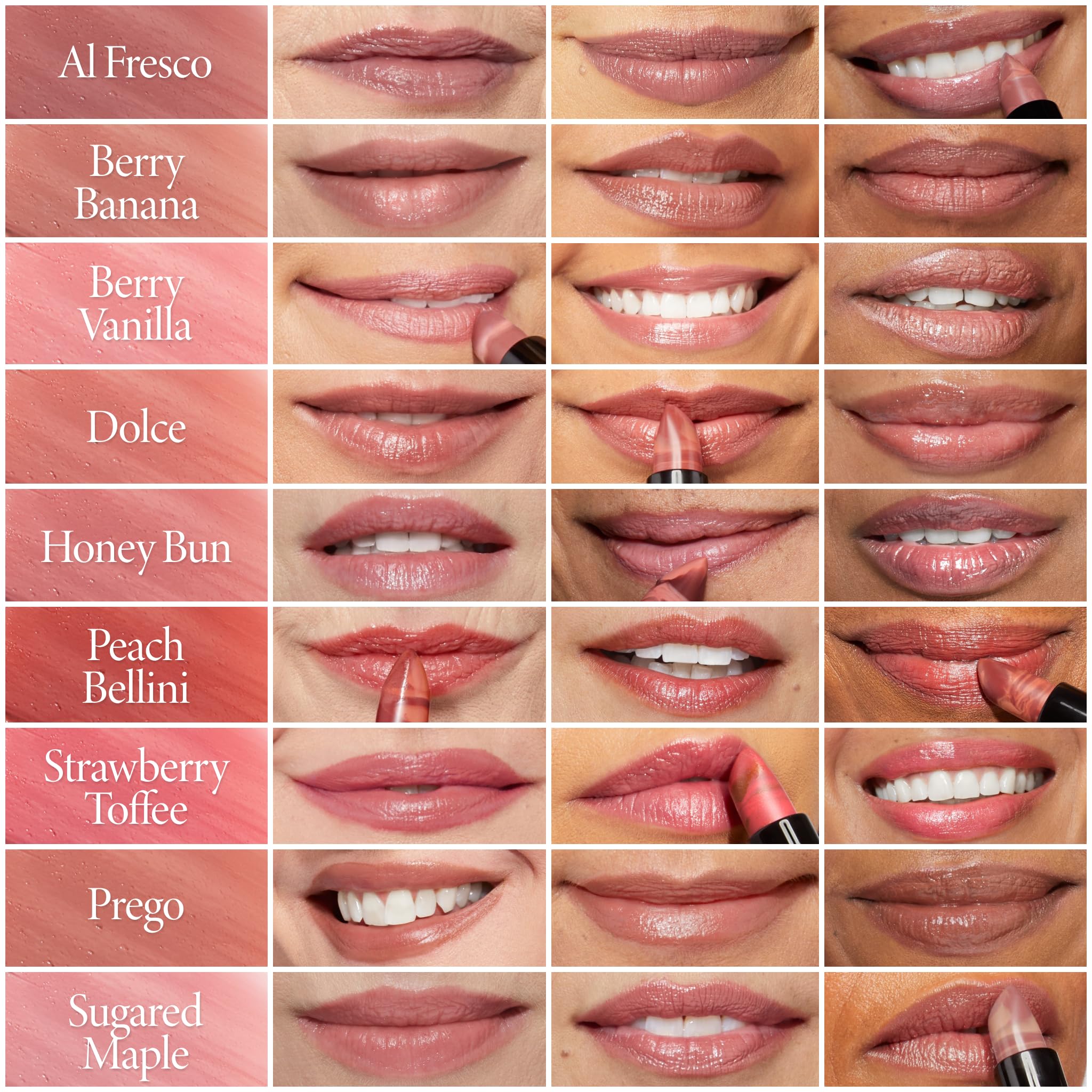 Laura Geller New York Labios Acabado Crema, sensación suave y confortable.