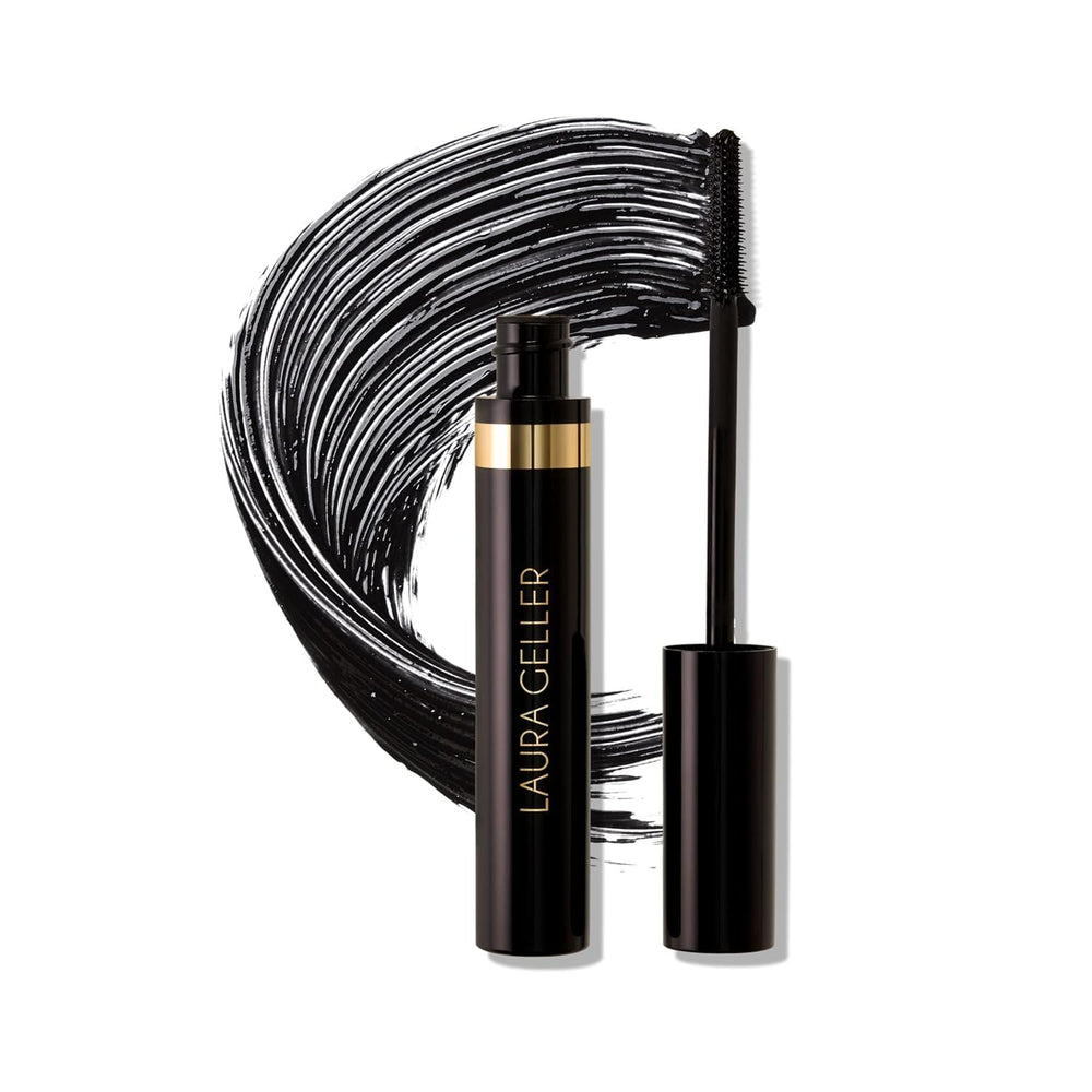Laura Geller New York Mascara Kajal Larga Duración con aplicador curvador para rizos duraderos.
