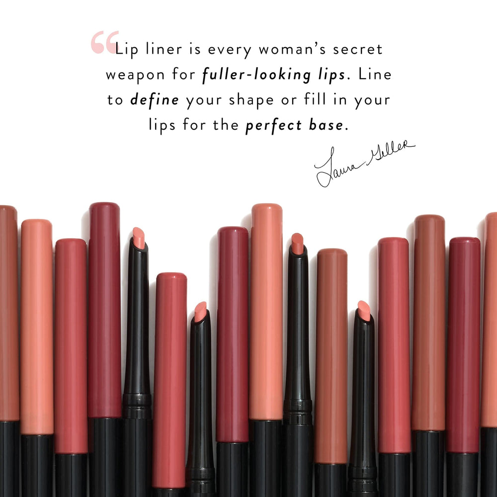 LAURA GELLER NEW YORK Modern Classic Lip Liner uses candelilla wax for smooth glide.