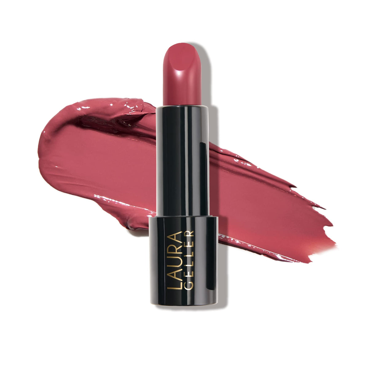 Labial LAURA GELLER NEW YORK Real Rosy, aplicación suave para color intenso