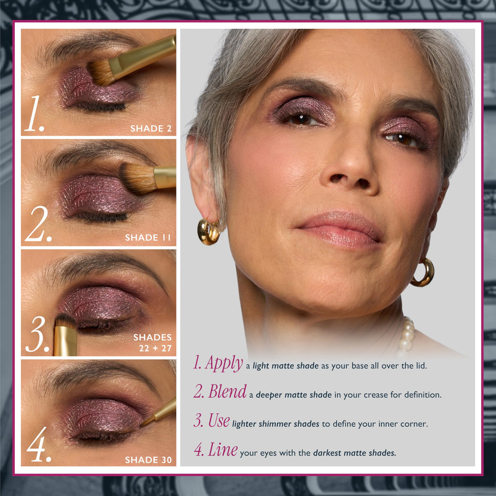 Laura Geller New York Paleta minimalismo destellos brillantes para acabado luminoso y moderno.