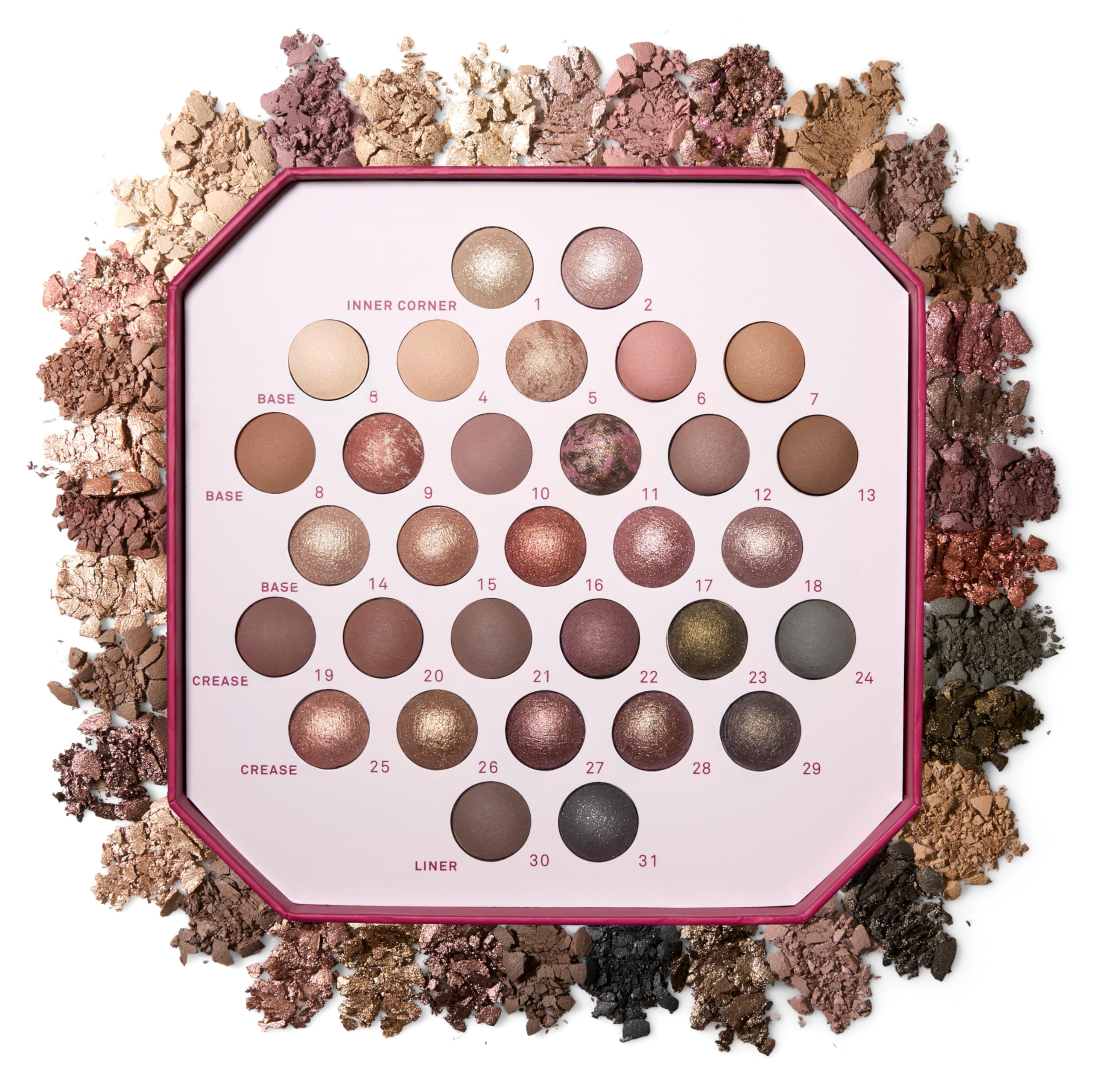Laura Geller New York Paleta minimalismo sombras marmoladas para estilos versátiles.
