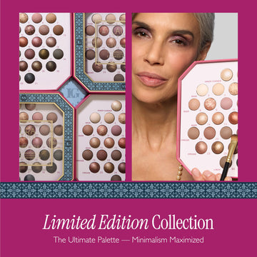 Laura Geller New York Paleta minimalismo sombras marmoladas para estilos diarios luminosos.