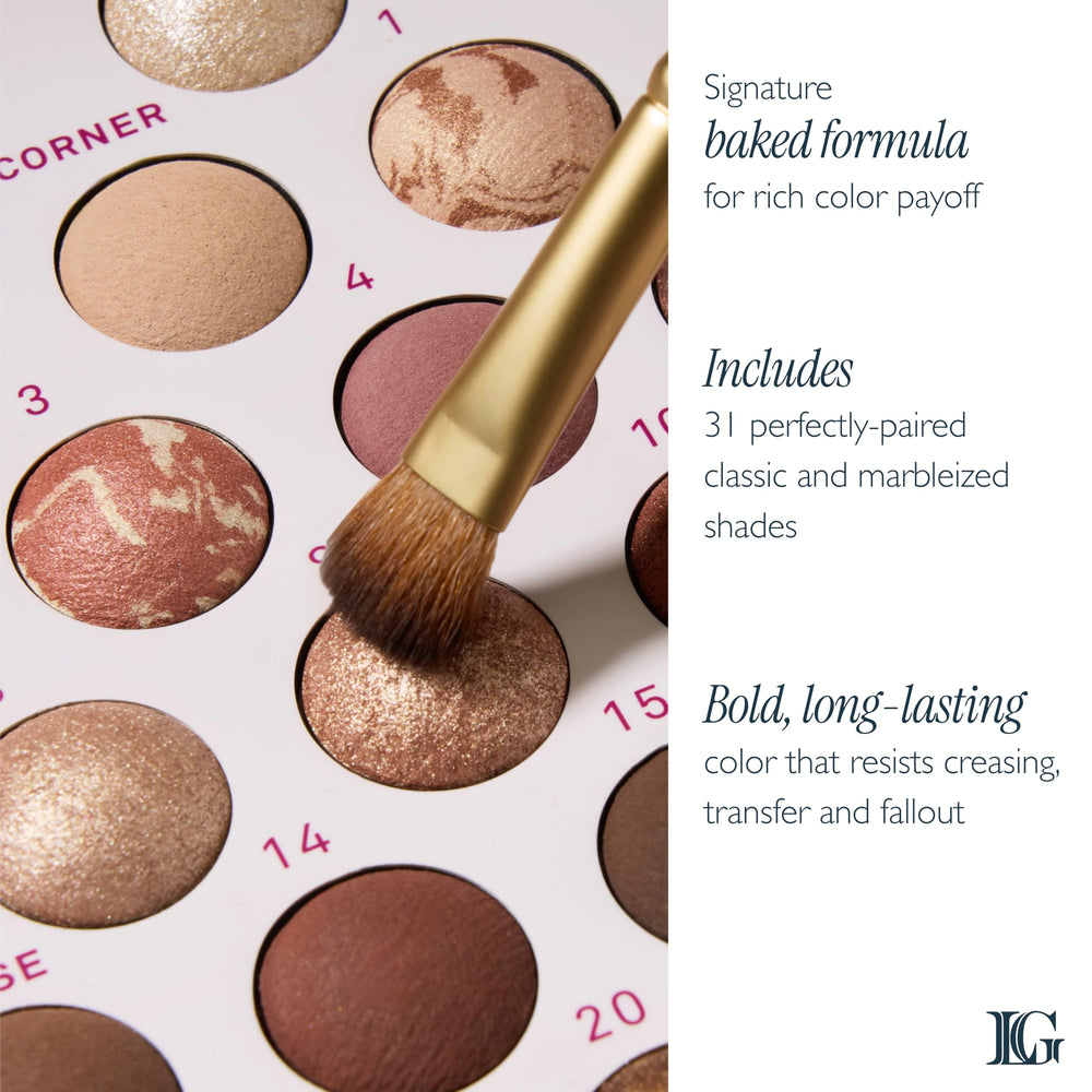 Laura Geller New York Paleta minimalismo sombras mate intermedias para definición y mezcla suave.