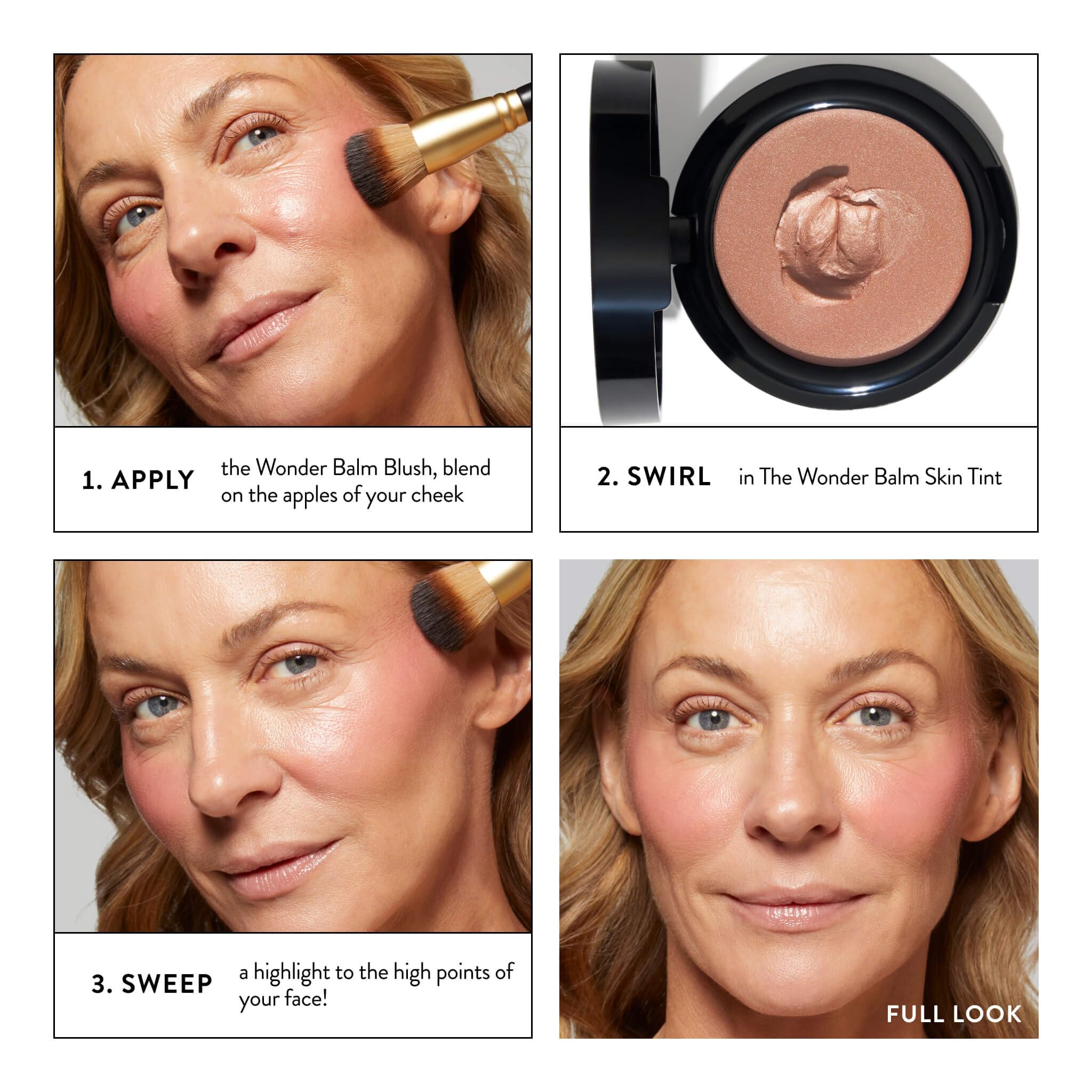 Laura Geller New York - pinceau Wonder Balm, teint naturel et facile