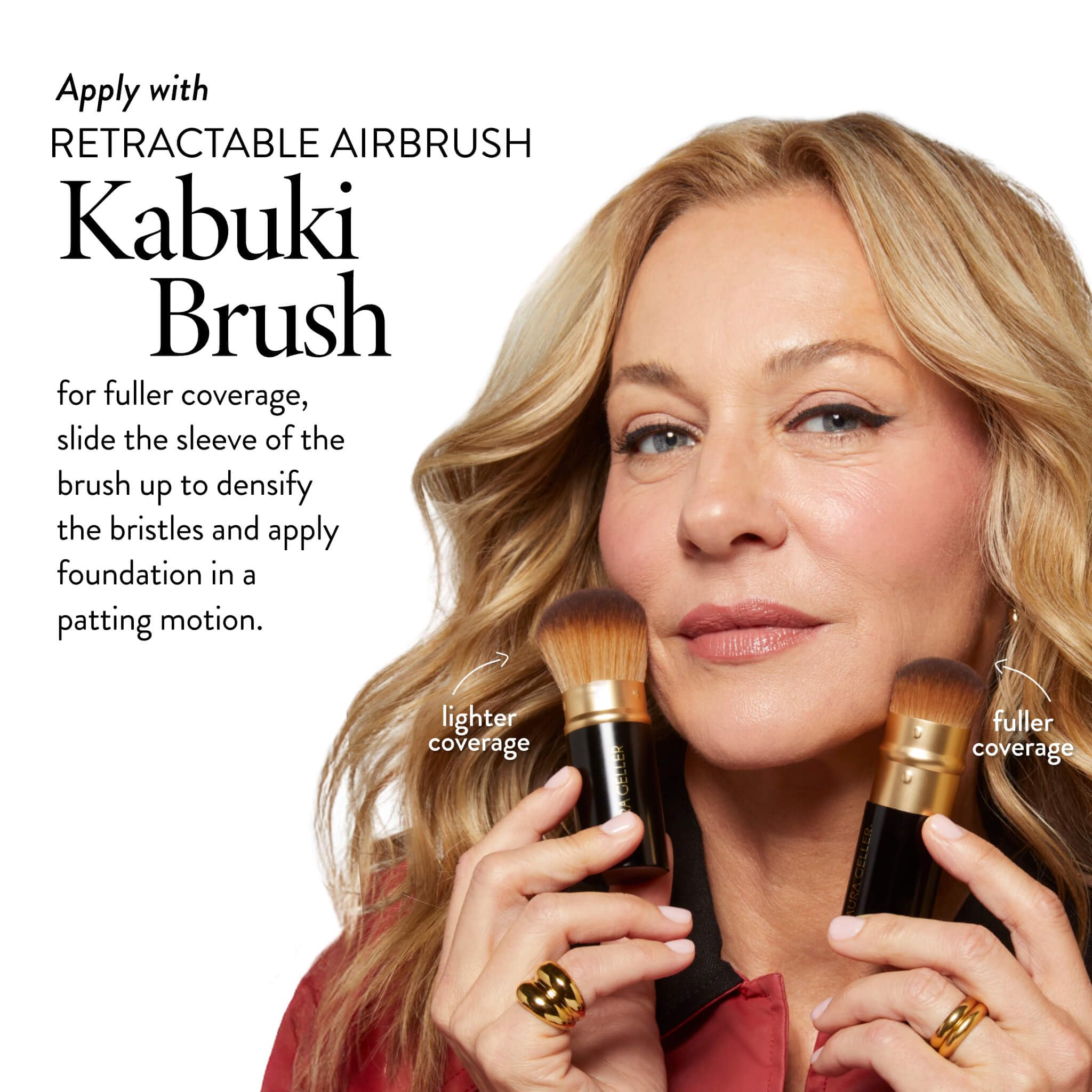 Laura Geller New York – application facile et légère sur le visage.