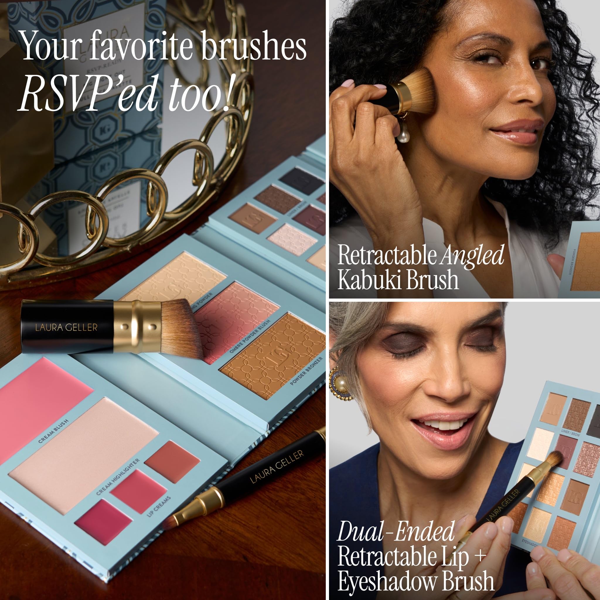 La Laura Geller New York RSVP-Ready: conjunto para ojos y labios, ideal para fiestas.