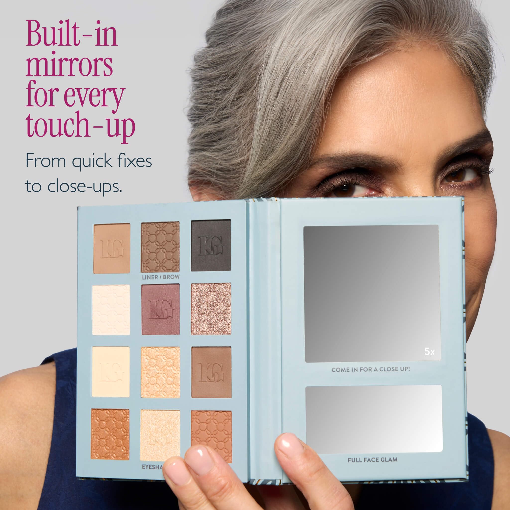 La Laura Geller New York RSVP-Ready: sombras mate y shimmer para looks versátiles.
