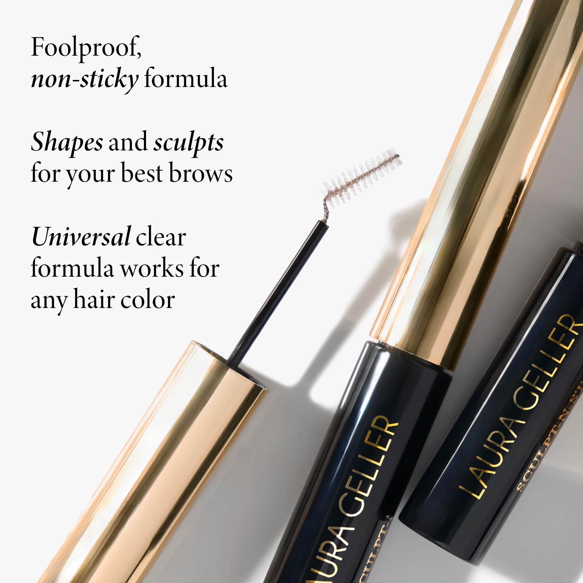 Laura Geller Sculpt-n-Stay: acabado natural para cejas definidas.