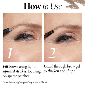 Fijación eficaz del vello de cejas para un look duradero