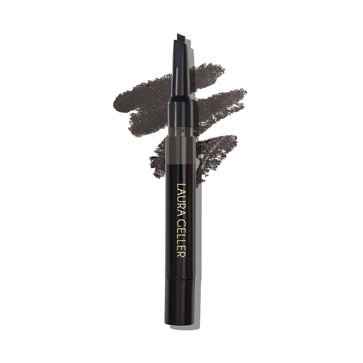 Laura Geller Sculpt-n-Stay lápiz cejas punta precisa para trazos naturales.