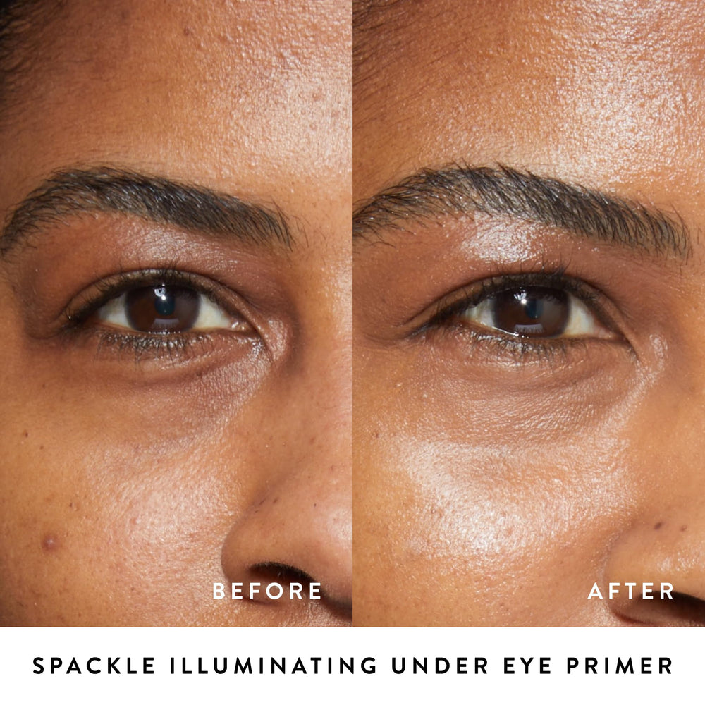 Perlas micronizadas realzan brillo suave en LAURA GELLER NEW YORK Spackle.