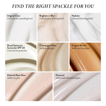 Laura Geller Spackle Primer Original, envase claro para control de porciones.