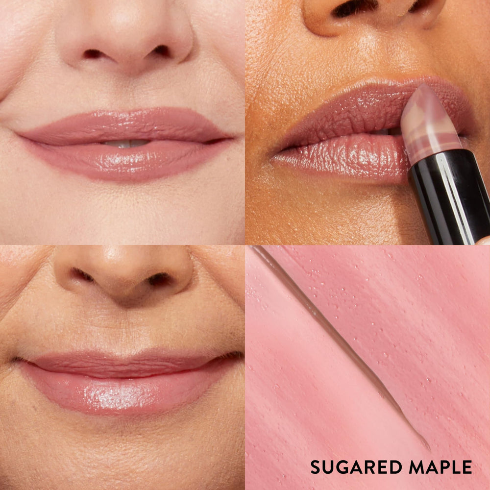 LAURA GELLER NEW YORK Sugared Maple swatches show natural pink neutral shade.