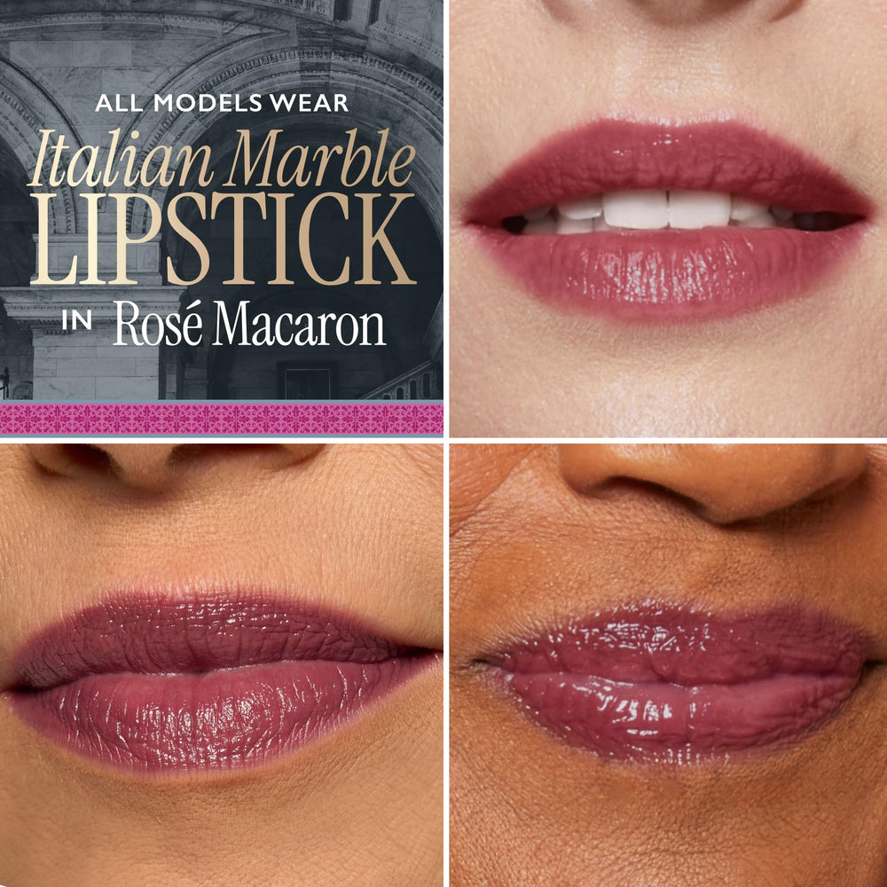 Barra Laura Geller Marble Rose Macaron, hidratación que suaviza los labios.