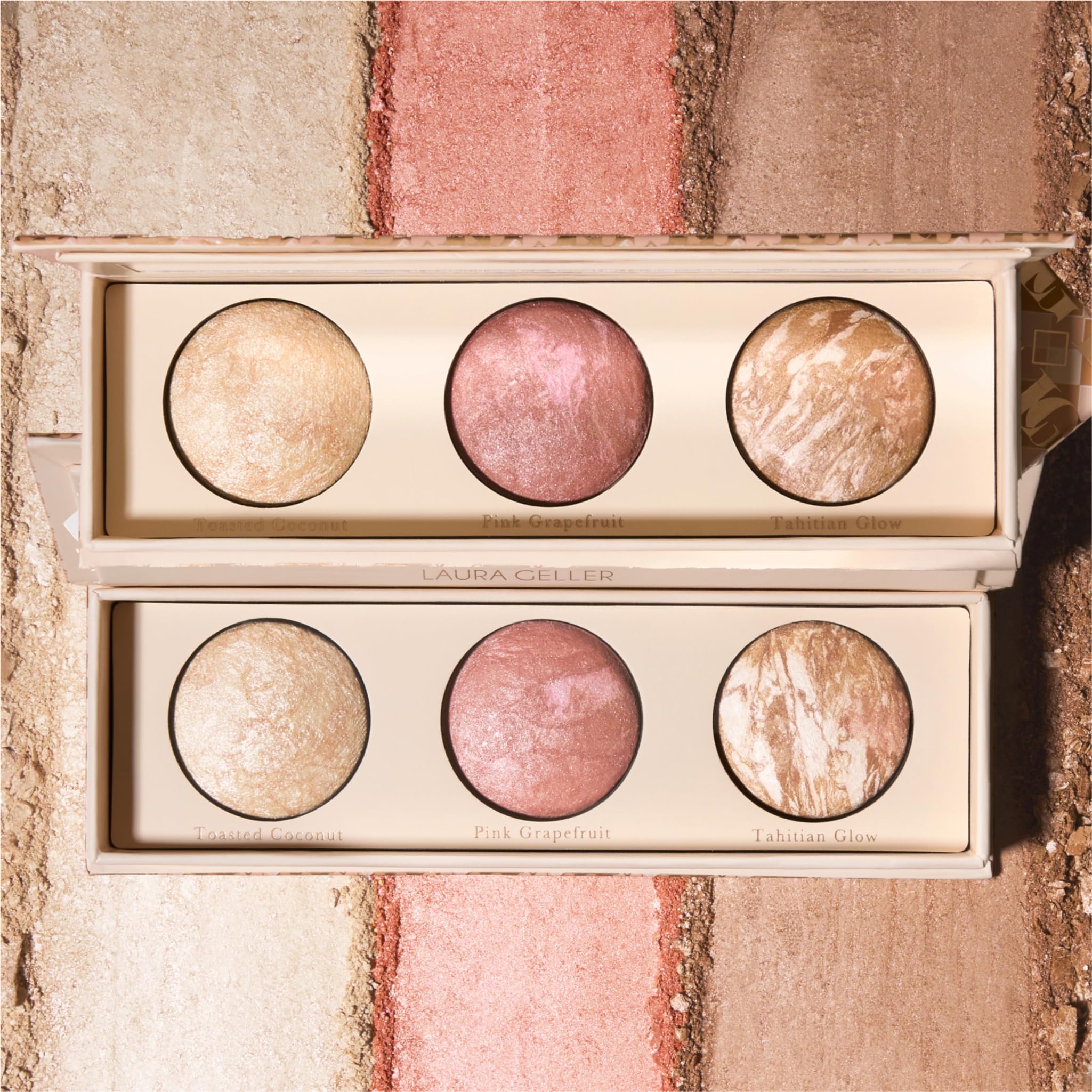 Laura Geller New York Lift-n-Glow paleta contorno y luminosidad.