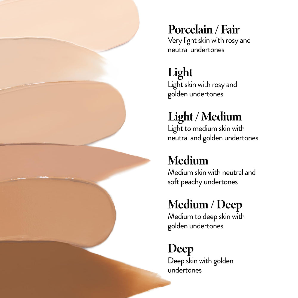Application facile de Laura Geller Quench-n-Tint pour peau hydratée.