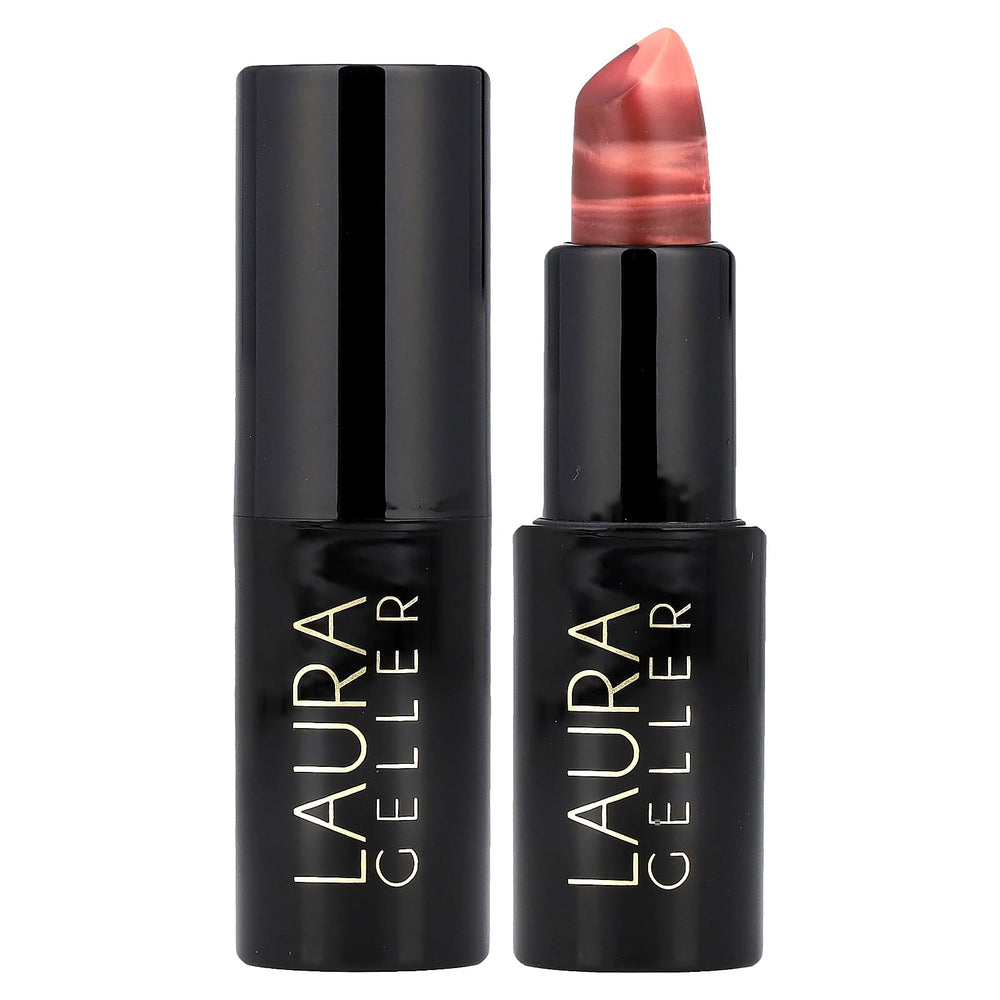 Laura Geller – rouge à lèvres marbre italien Honeybun, hydratation légère et couleur satinée