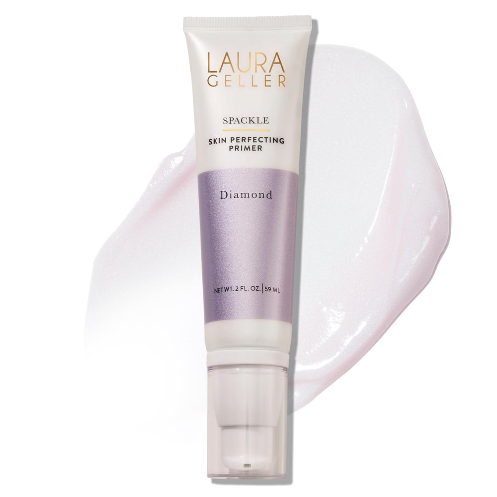Laura Geller Spackle Diamond Primer ofrece brillo diamante y suaviza poros para un acabado luminoso
