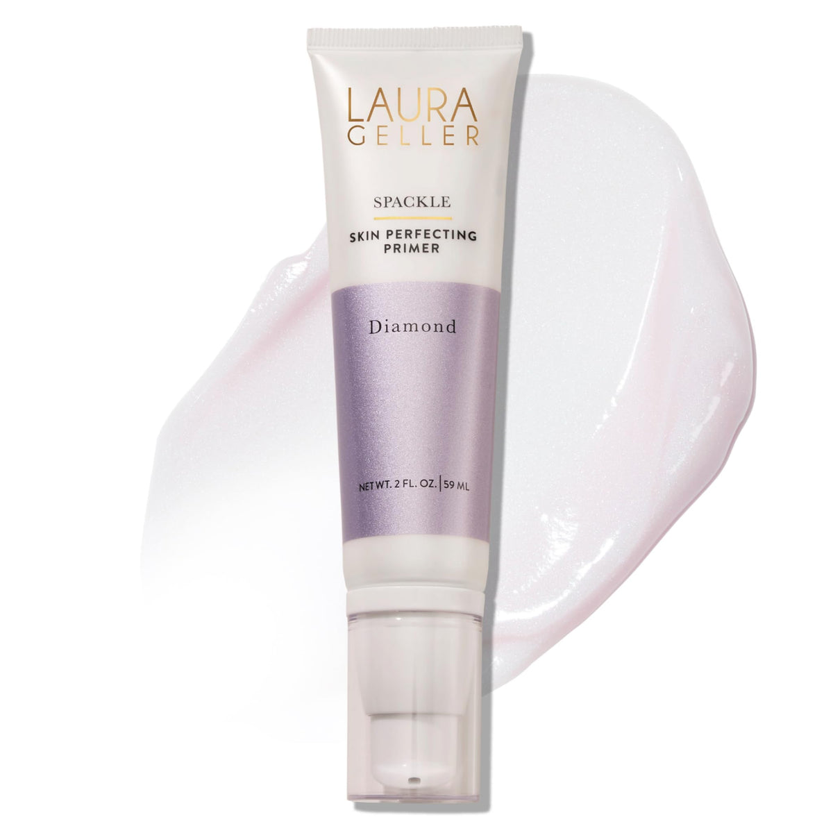 Laura Geller Spackle Diamond Primer ofrece brillo diamante y suaviza poros para un acabado luminoso
