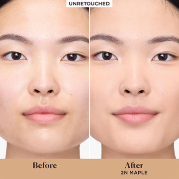 Laura Mercier Hidratante con Color tono 2N Maple muestra tono suave