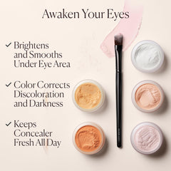 Pigments pêche et rose Laura Mercier – éclairent et corrigent discrètement les teintes.