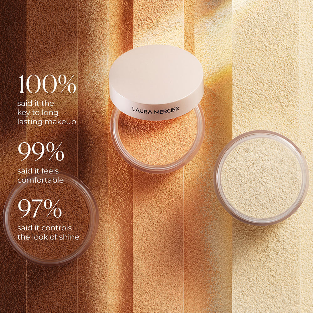 Textura ultrafina de Laura Mercier que se integra con la piel.