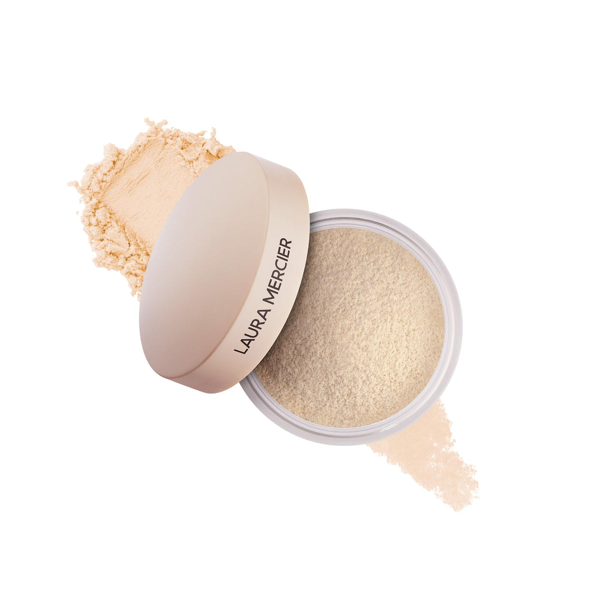 Laura Mercier Poudre libre translucide Ultra-Blur, emballage mini, fini naturel.