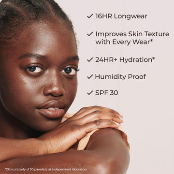 Laura Mercier protege la piel con SPF 30 durante el dia.