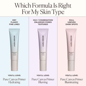 Laura Mercier Pure Canvas Primer con Flores de Porcelana para luminosidad.