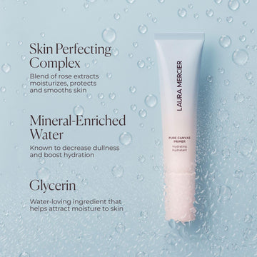 La glicerina de Laura Mercier hidrata y sella la humedad para una base impecable.