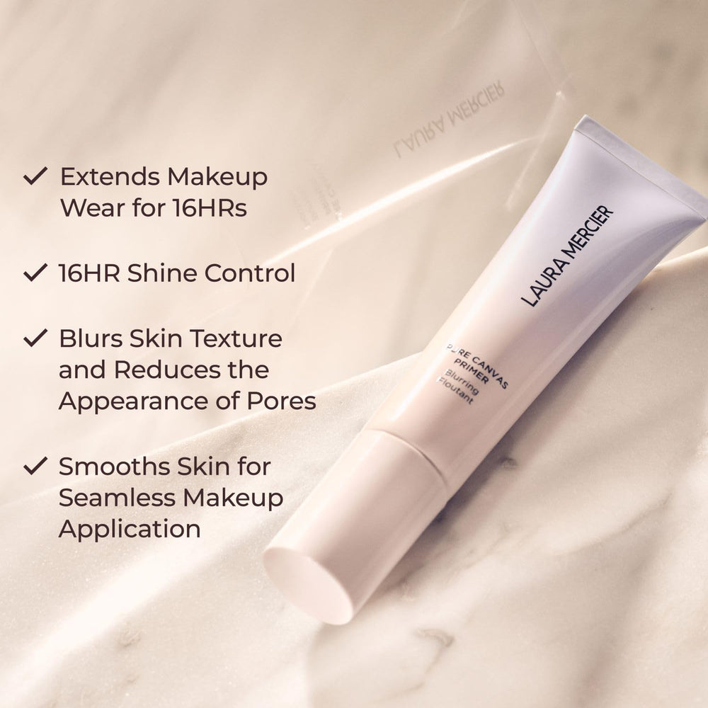 Laura Mercier Pure Canvas Primer con extractos de rosa hidrata y suaviza la piel
