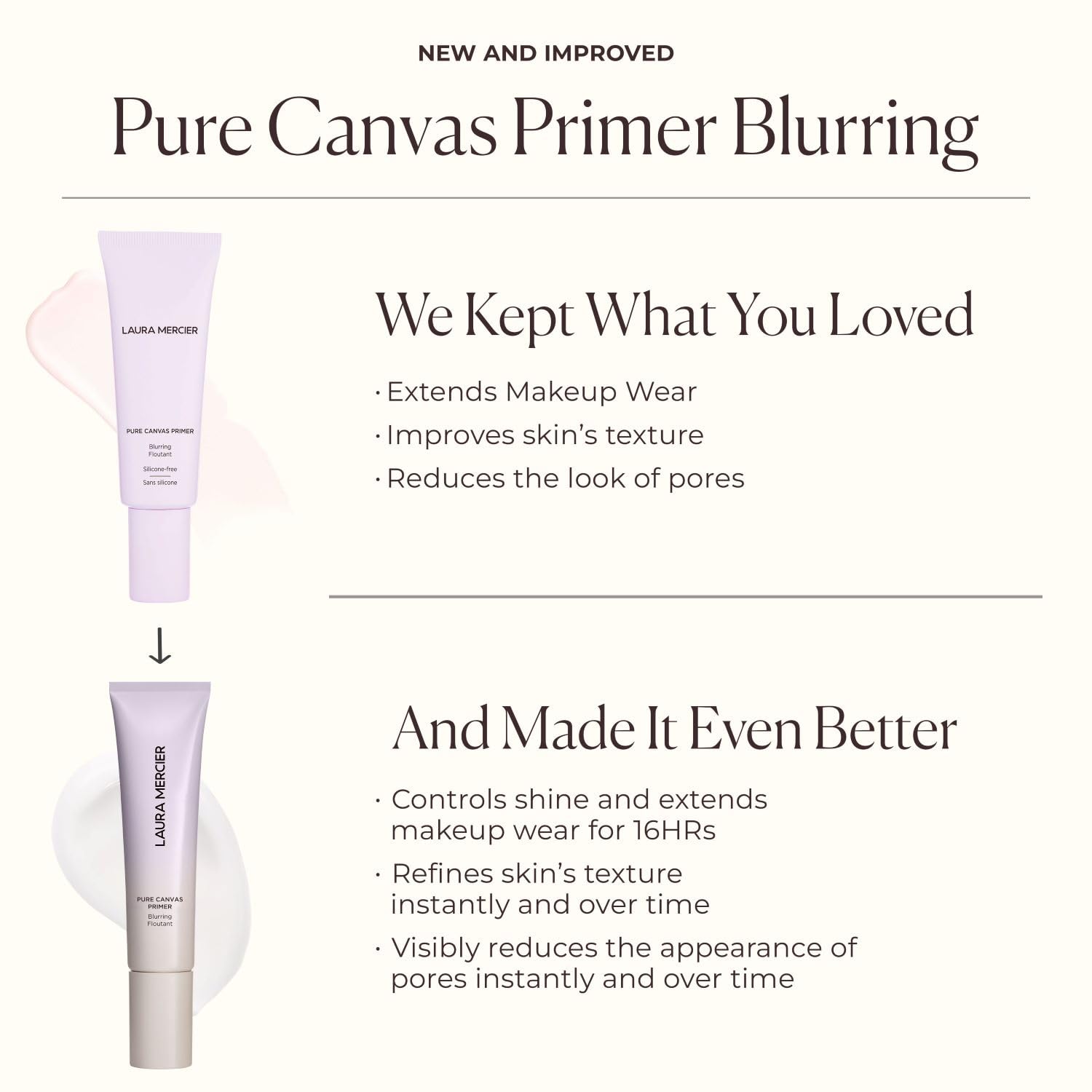 Laura Mercier Pure Canvas Primer textura ligera que se desliza con facilidad