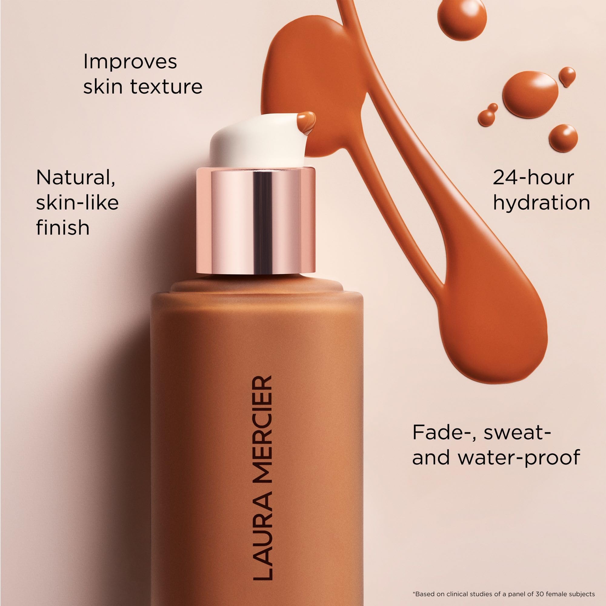 Laura Mercier Real Flawless: resistencia al desvanecimiento durante 12 horas