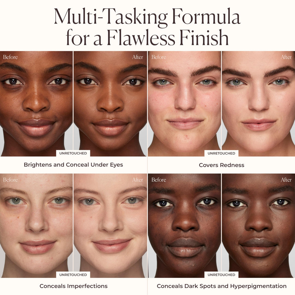 Laura Mercier Real Flawless Serum Concealer cobertura media para neutralizar rojeces.