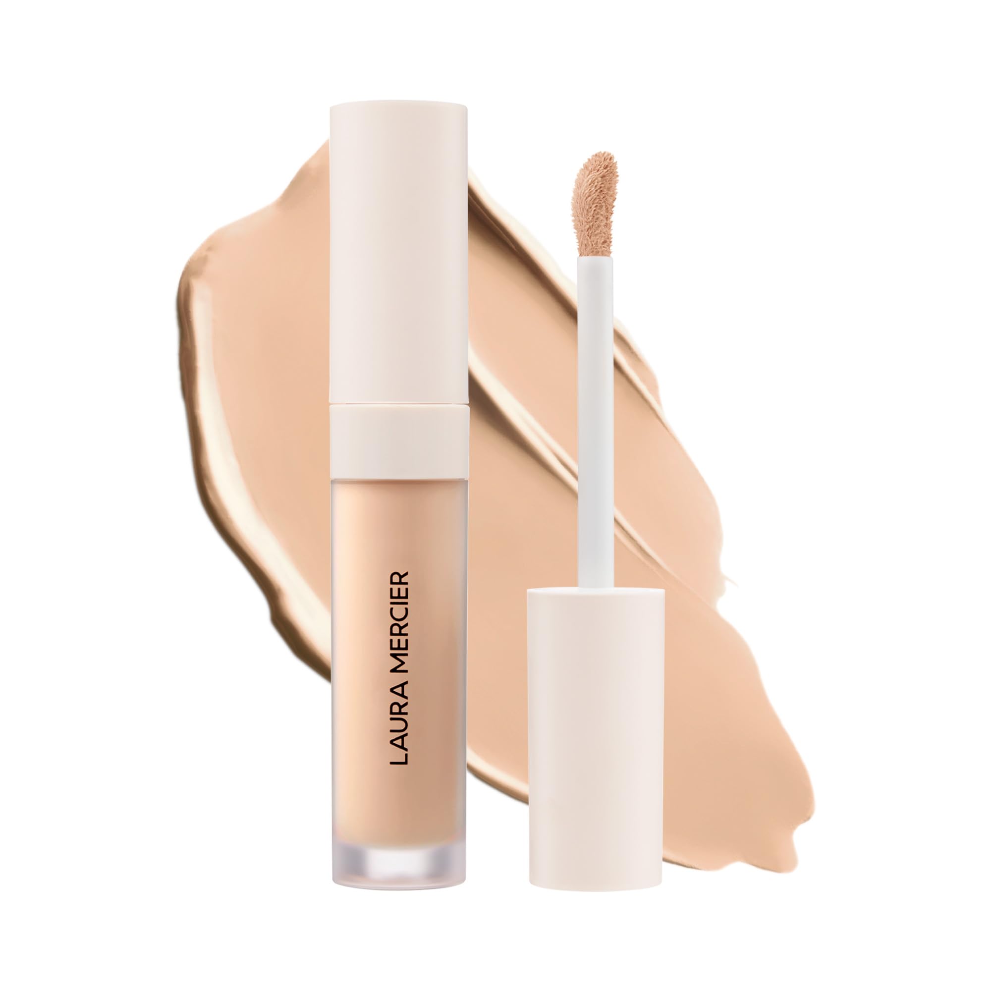 Laura Mercier Real Flawless Serum Concealer ofrece cobertura natural para ojeras y manchas.