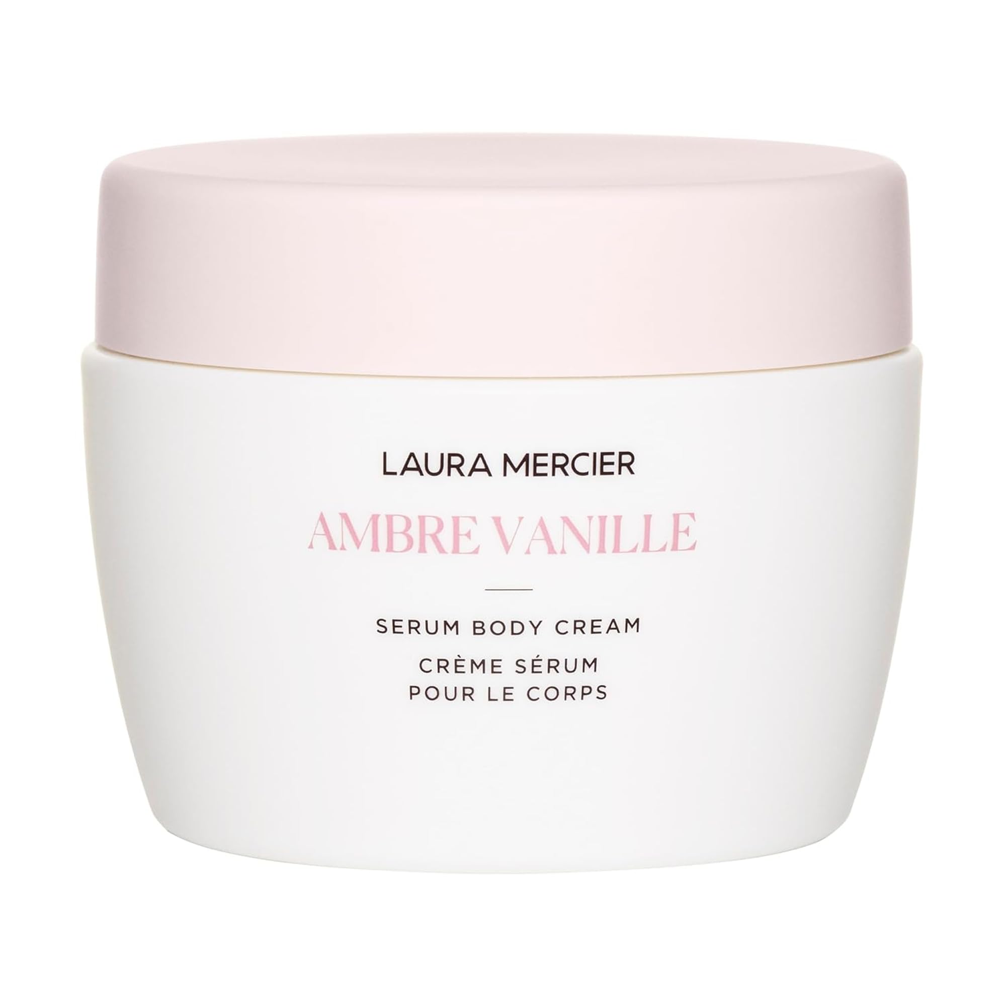 Laura Mercier Serum Body Cream muestra textura sedosa para piel suave e hidratada.
