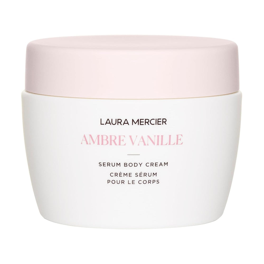 Laura Mercier Serum Body Cream muestra textura sedosa para piel suave e hidratada.